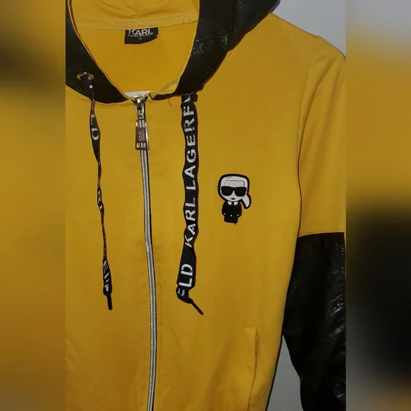 Karl Lagerfeld Yellow and Black Hoodie - Picture 4 of 5